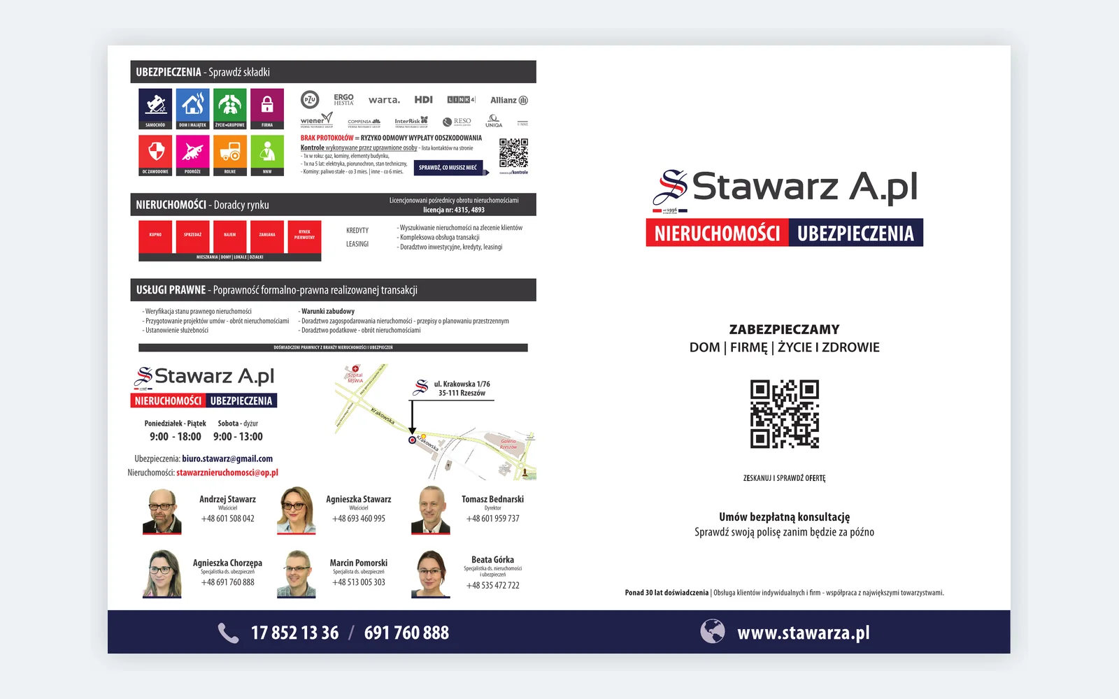 Insurance, property and rental services communication system