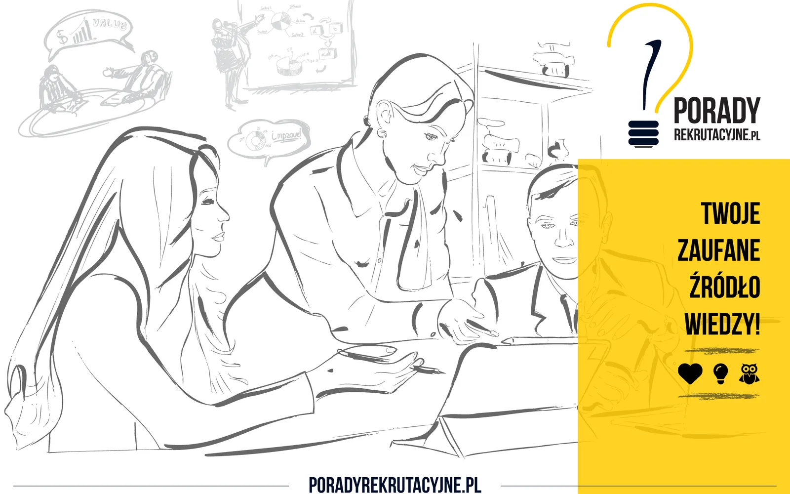 Recruitment advice brand and digital communication system